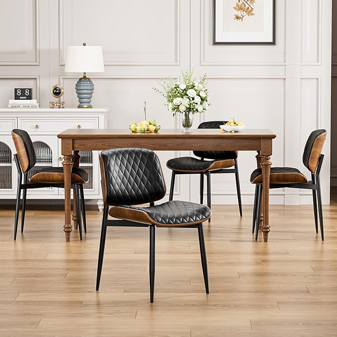 YaFiti Dining Chairs Set of 2, Mid Century Modern Accent Dining Room and - Image 3