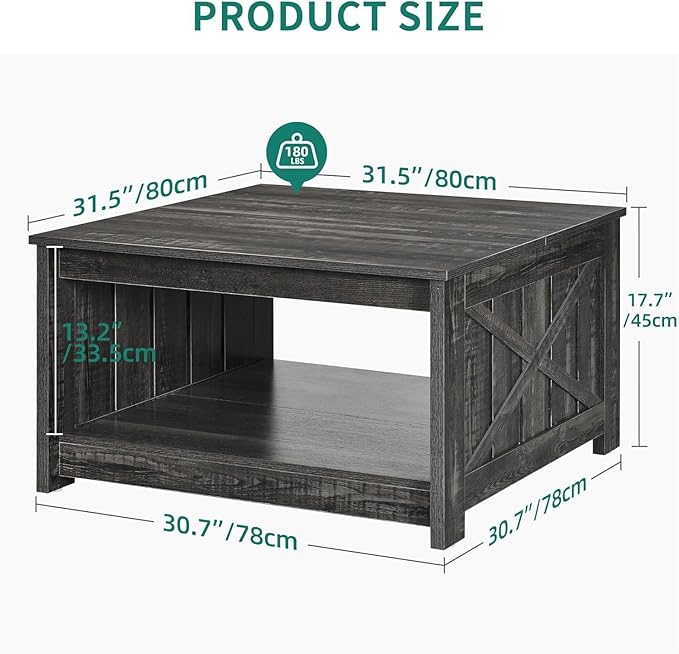 YITAHOME Coffee Tables Farmhouse Coffee Table - Image 2