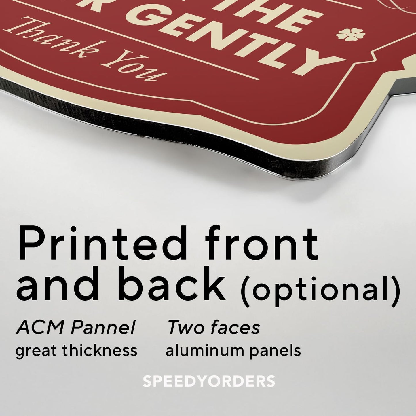 Custom Decorative Outdoor Metal Signs, Personalized Aluminum Sign - Design 3 Red Brick, 10x7 In - Waterproof, Made in USA