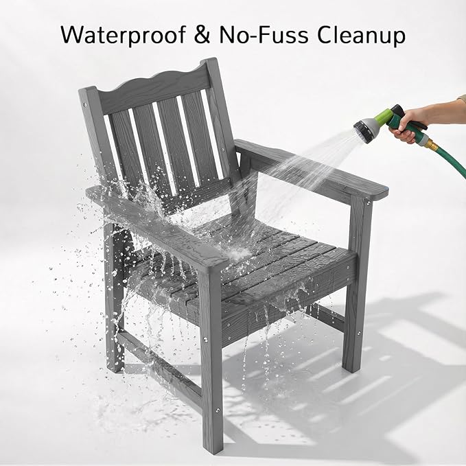 Stoog All-Weather Outdoor & Garden Chair, Patio Dining Chairs - Image 8