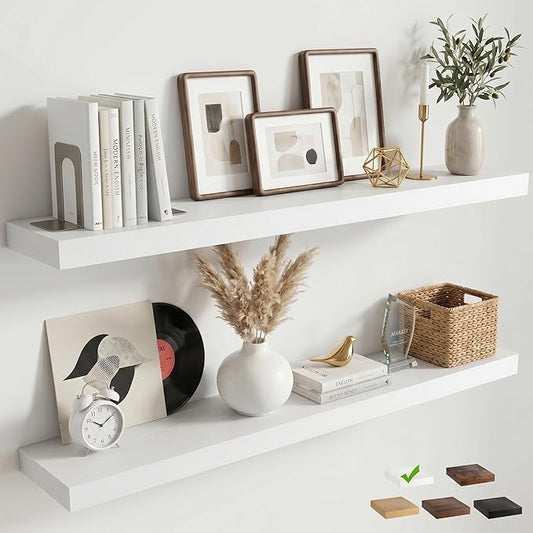 FLYJOE Floating Shelves for Wall, 48 Inch Floating Shelves Set of 2, Kitchen by FLYJOE