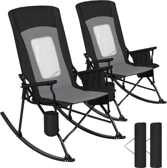 Romswi 2 Pack Rocking Camping Chair by Romswi