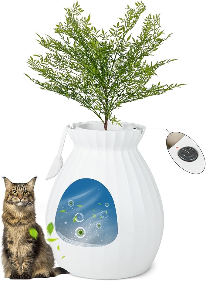 Tangkula Plant Litter Box, Hidden Cat Litter Box Enclosure Furniture by TANGKULA