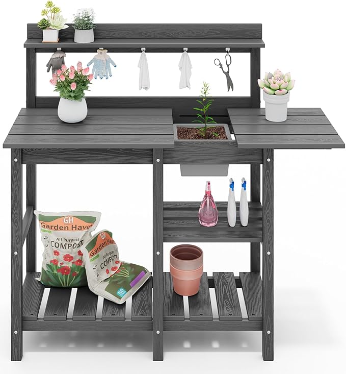 SERWALL Outdoor Potting Bench - Image 10