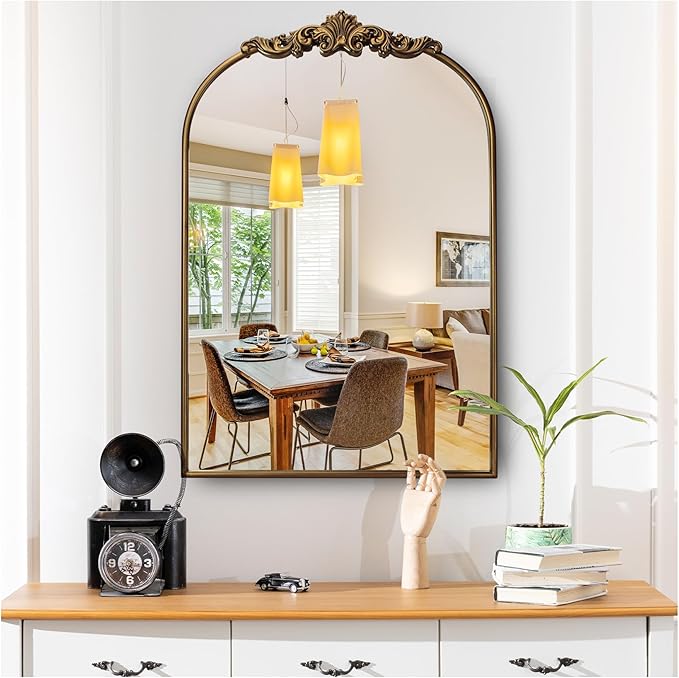 Ornate Baroque Vintage Gold Mirror - Image 4