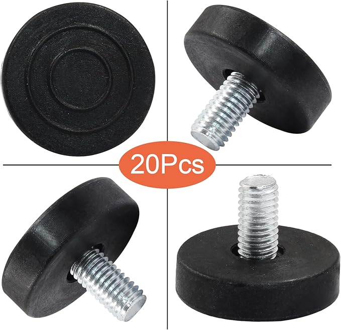 20Pcs 5/16" Thread Adjustable Furniture Levelers, M8 Stainless Steel Screw in - Image 3