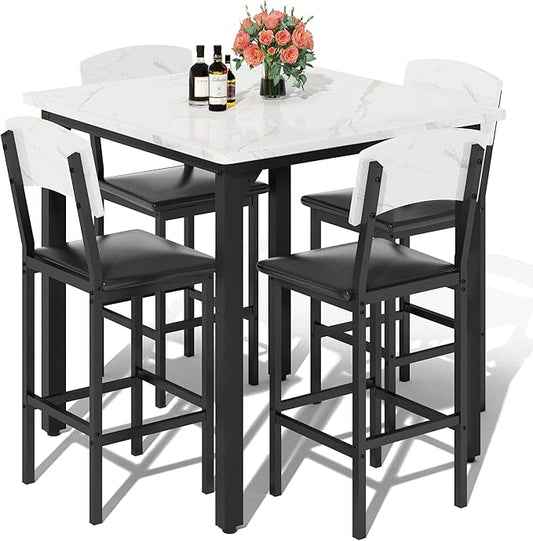 AWQM 5-Piece Dining Table Set, Dining Table Set by AWQM