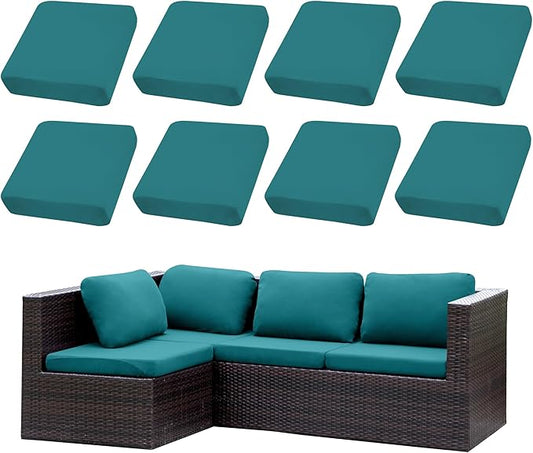 Outdoor Cushion Covers Set, Replacement by SUKAIKEQA