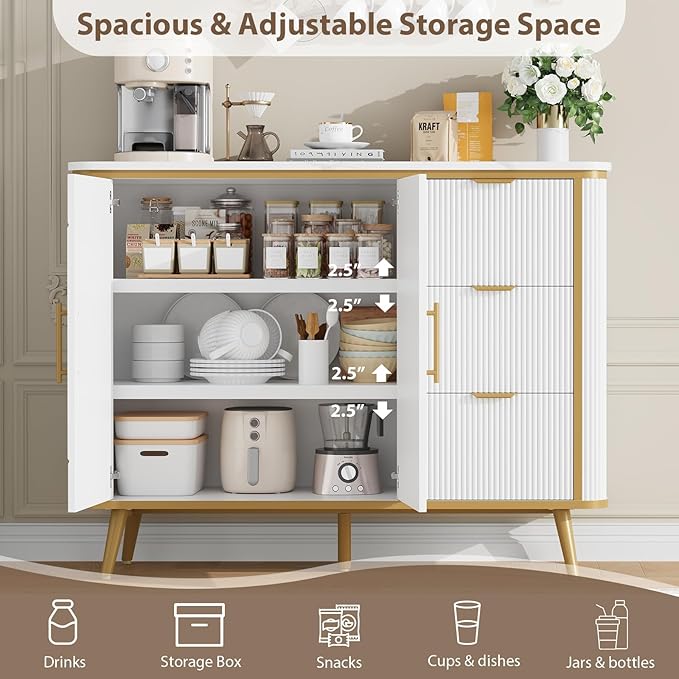 47.3" Modern Buffet Cabinet - Image 8