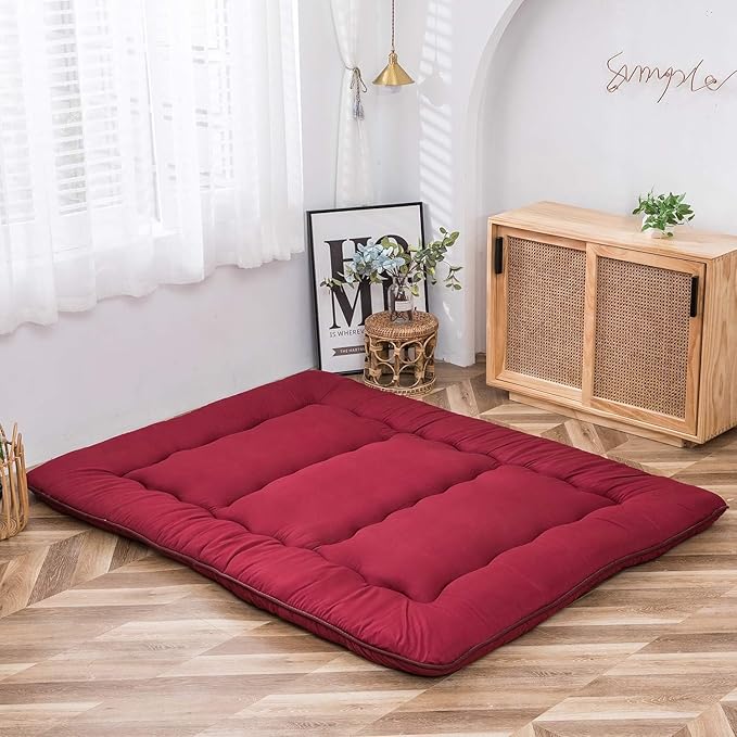 MAXYOYO Japanese Floor Mattress Futon Mattress, Thicken Sleeping Pad Foldable - Image 6