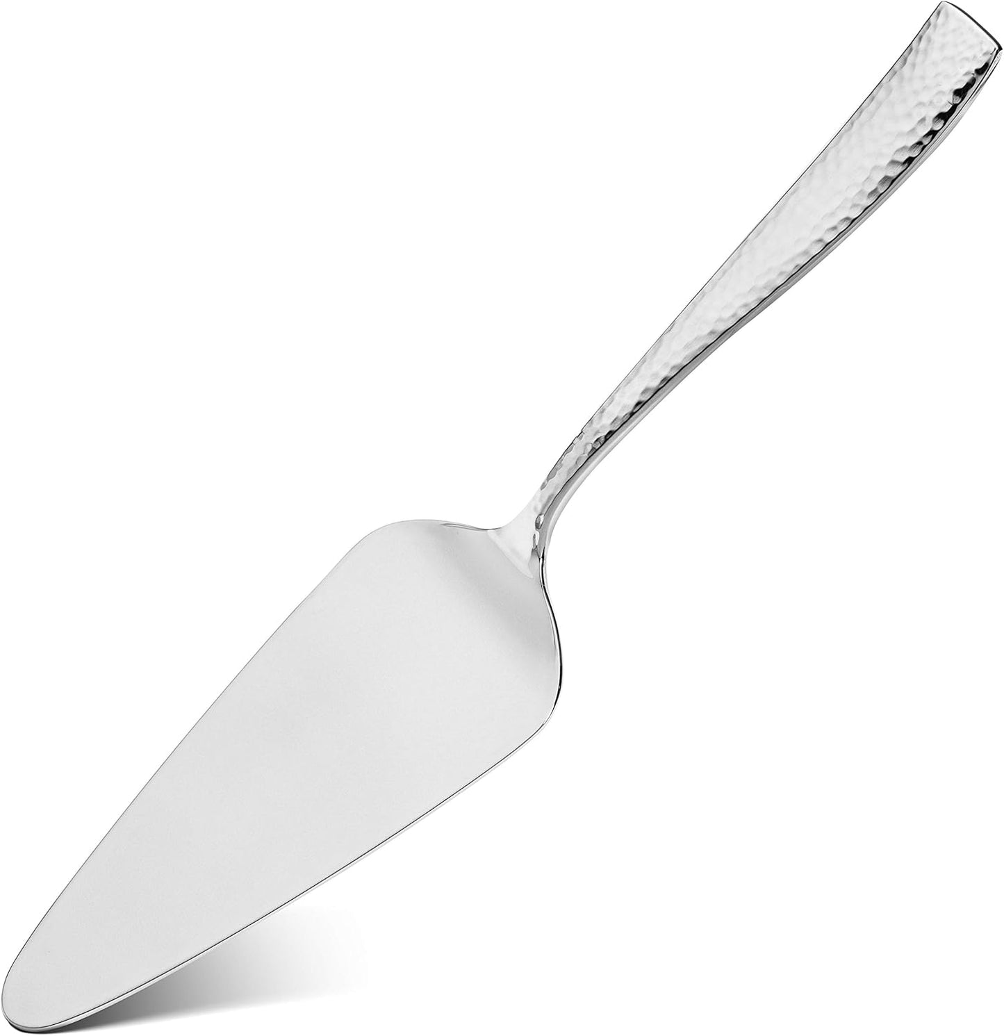 Hudson Essentials Hammered 18/10 Stainless Steel Cake Knife & Cake Server Set