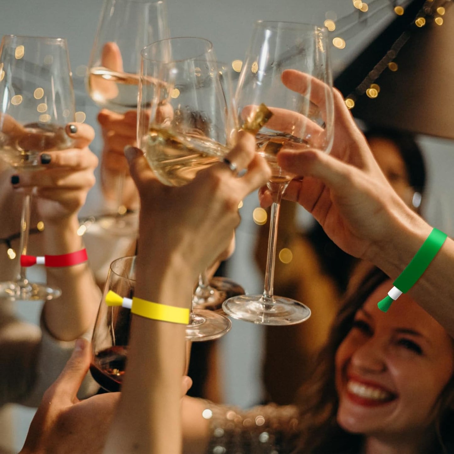 100 Pcs Cloth Event Wristbands, Event Wristbands, Colored Wrist Bands for Events, for Lightweight Concert Wrist Strap for Activities, Party Bracelets for Events ( Color : Multiple colors )