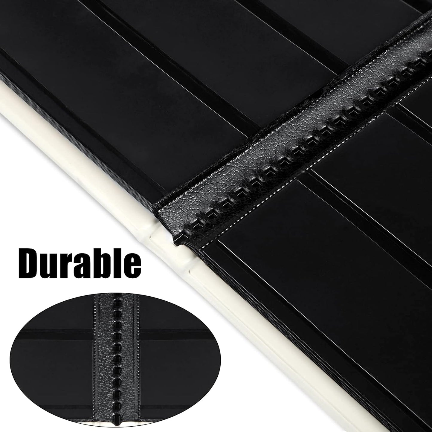 MUDOR Stamp Collecting Album, 4 Rows Pockets Book for Collectors, 10 Sheets Stockbook