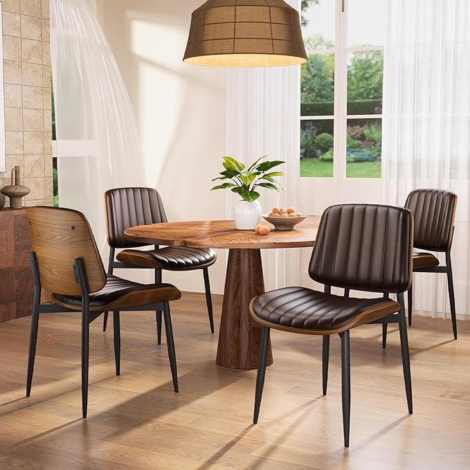 YaFiti Dining Chairs Set of 8, Mid Century Modern Dining Room Kitchen Chairs - Image 3