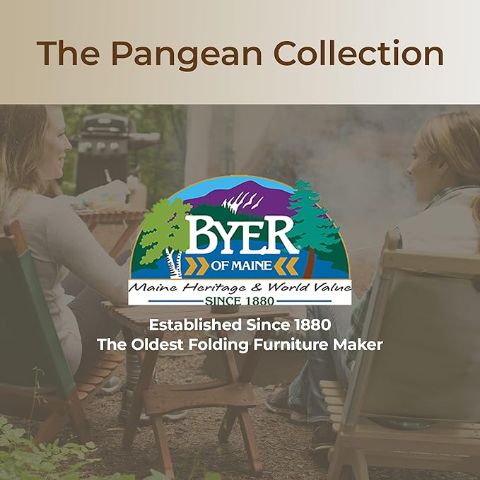 BYER OF MAINE Pangean Lounger Chair – Portable, Lightweight, Foldable Wood and - Image 9