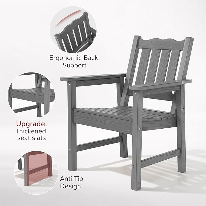 Stoog All-Weather Outdoor & Garden Chair, Patio Dining Chairs - Image 7