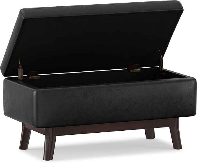 SIMPLIHOME Owen Small Rectangular Storage Ottoman - Image 4