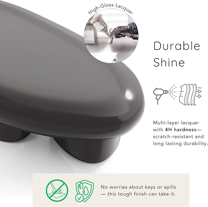 24/7 Shop at Home Kavren Modern 37-inch 3-Piece Oval Glossy Low Profile Coffee - Image 9