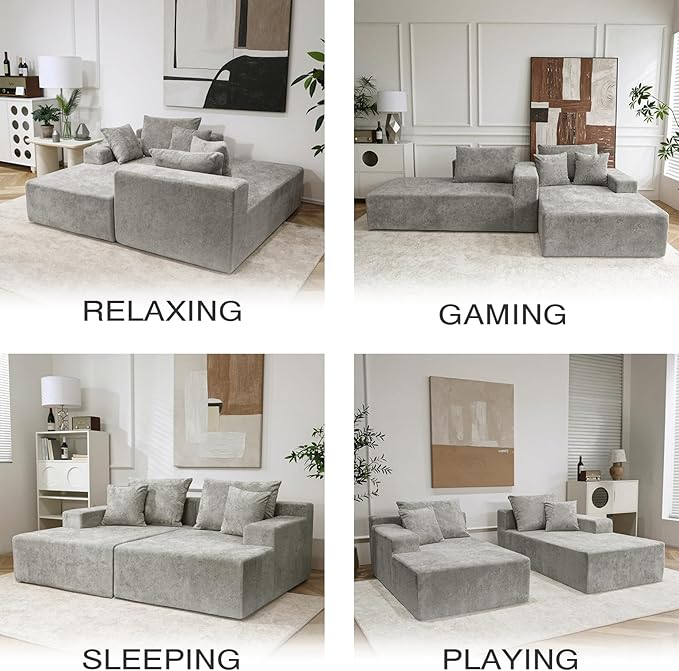 SYTOPIA Loveseat Chaise Lounge - Image 6