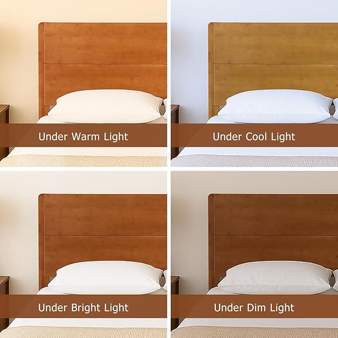 Merax Full Size Bamboo Platform Bed, Mid-Century Modern Bed Frame - Image 7
