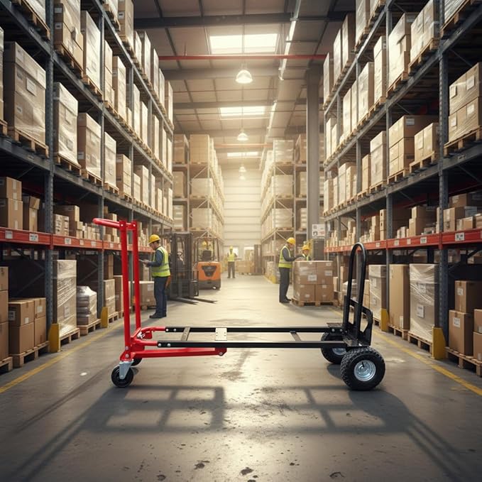 Suzhi Convertible Hand Truck Dolly Cart Heavy Duty/with 4 Wheels, Industrial - Image 7