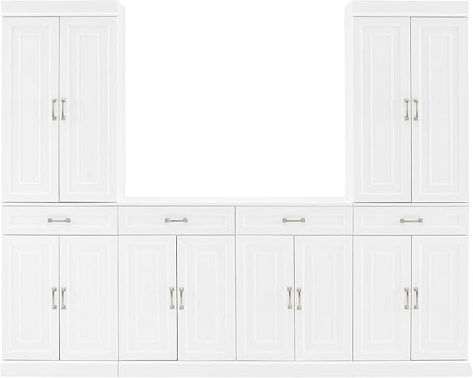 Crosley Furniture Stanton 3-Piece Traditional Sideboard Buffet Cabinet and - Image 4