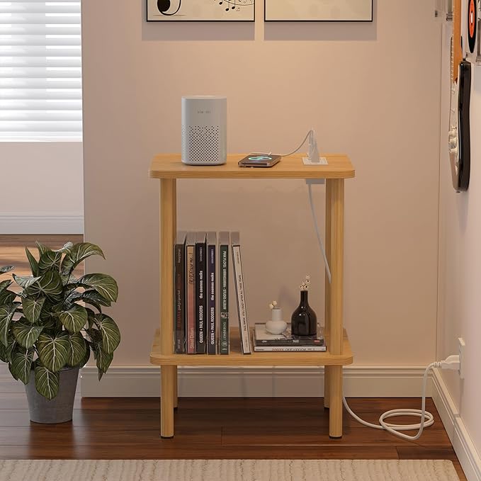 Apicizon 2 Tier End Table Set of 2, Small Side Table - Image 8