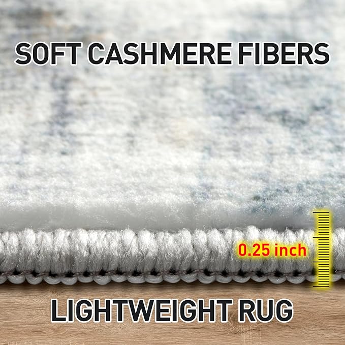 8x10 Area Rugs Washable Rug: Large Modern Abstract Living Room Rug Soft - Image 6