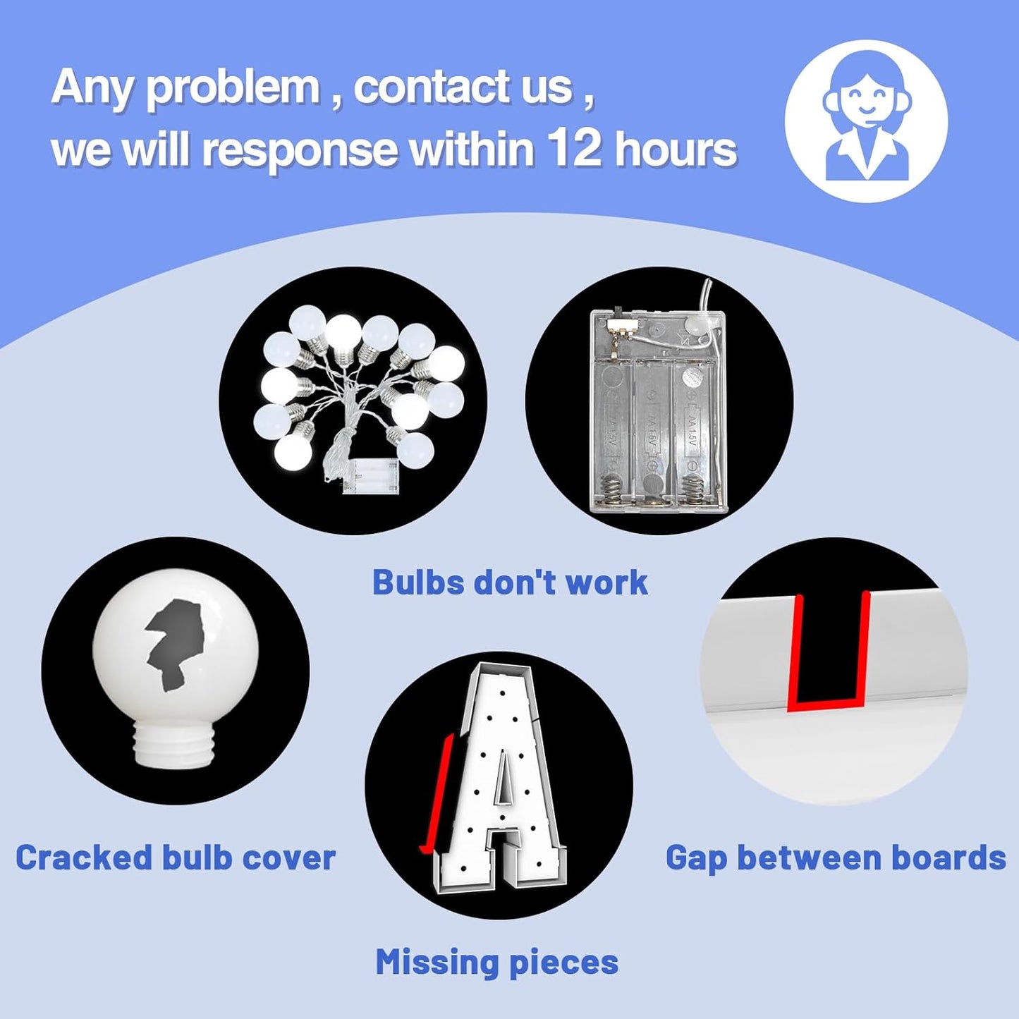 4FT Marquee Light Up Letters - Cool White Light Up Letters J with Fixed Water Bag, Party Decoration Large Marquee Light Up Letters can Be Used for Wedding Decoration, Birthday Party Decoration