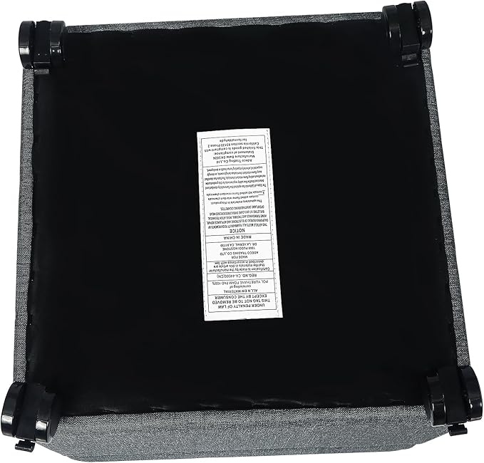 Adeco 17.5" Square Fabric Ottoman - Image 9