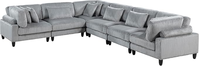 Lexicon 120 Inch Modular Sectional Sofa - Image 7