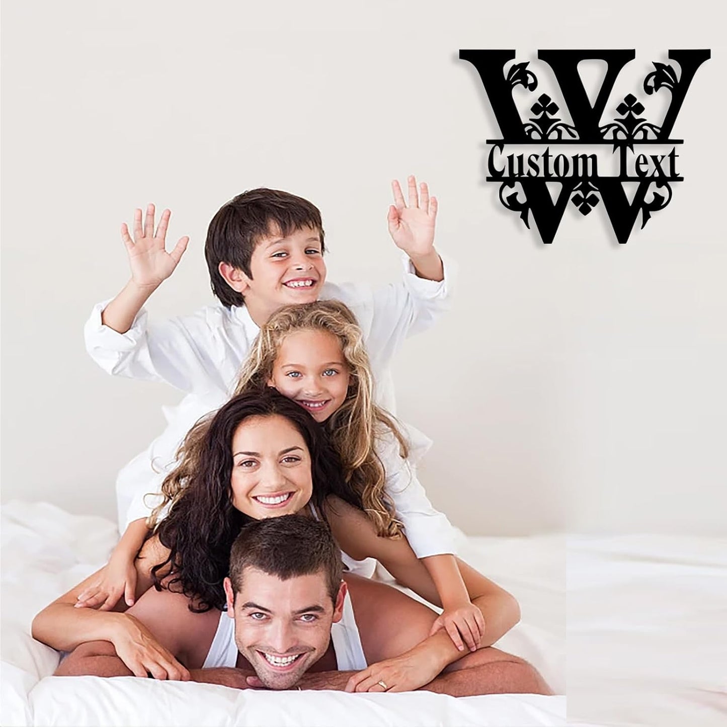 Custom Metal Name Sign, Personalized Family Last Name Signs for Home, Split Letter Monogram Wall Art Decor, Customized Metal Signs for Outdoor, Personalized Wedding Housewarming Gift