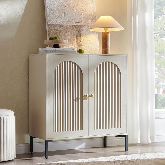 IFBUY Modern Sideboard Buffet Cabinet, Wooden Modular Coffee Bar Cabinets by IFBUYFarmhouseFurniture