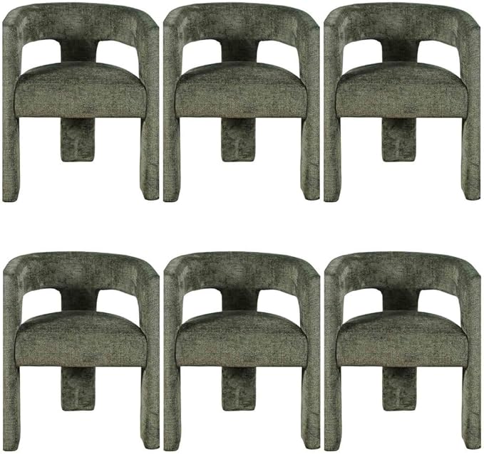 Jofran Gwen Jacquard Upholstered Accent Chair, Modern Luxury Plush Sculptural by Jofran+Inc.