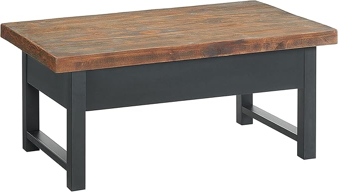 Alaterre Furniture Pomona Living Room 42 Inch Lift Top Solid Wood Coffee Table - Image 9