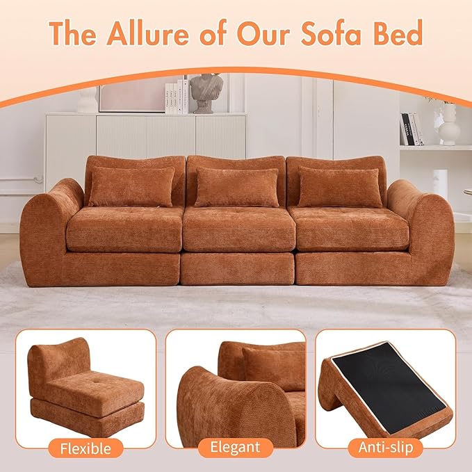 102" Modular Sectional Boneless Couch - Image 6