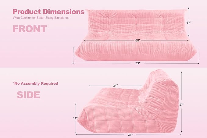 Bean Bag Chair, Giant Beanbag Chairs - Image 2
