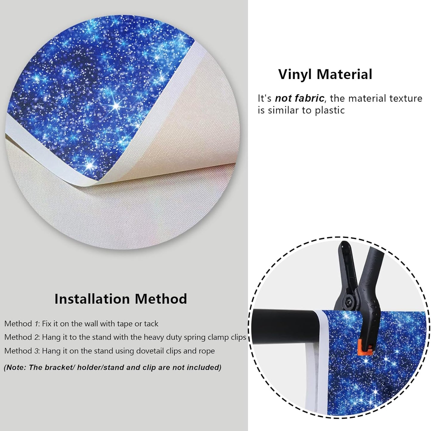 YongFoto Blue Glitter Backdrop 20x10ft Silver Light Spots Navy Blue Sequin Bokeh Photography Background Birthday Bridal Shower Wedding Photography Background Party Banner Decor Portraits Photoshoot