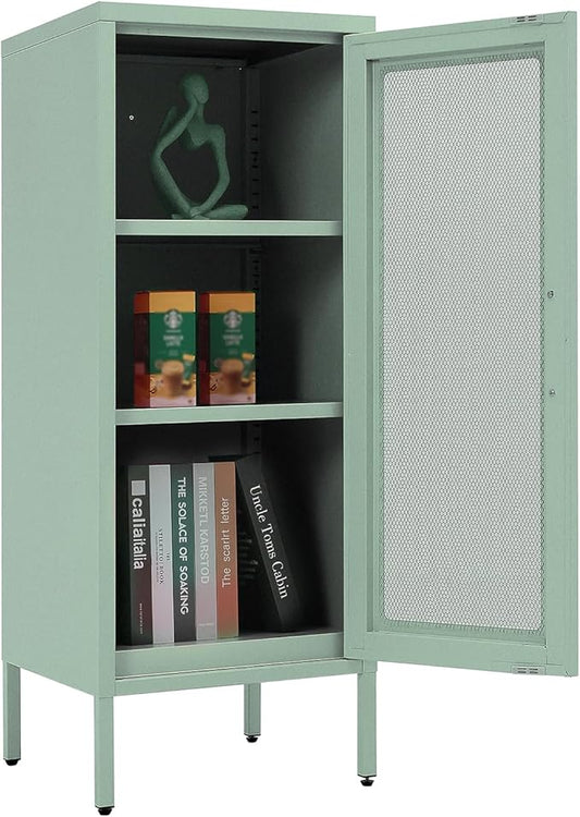 Slim Metal Storage Cabinet by Albad