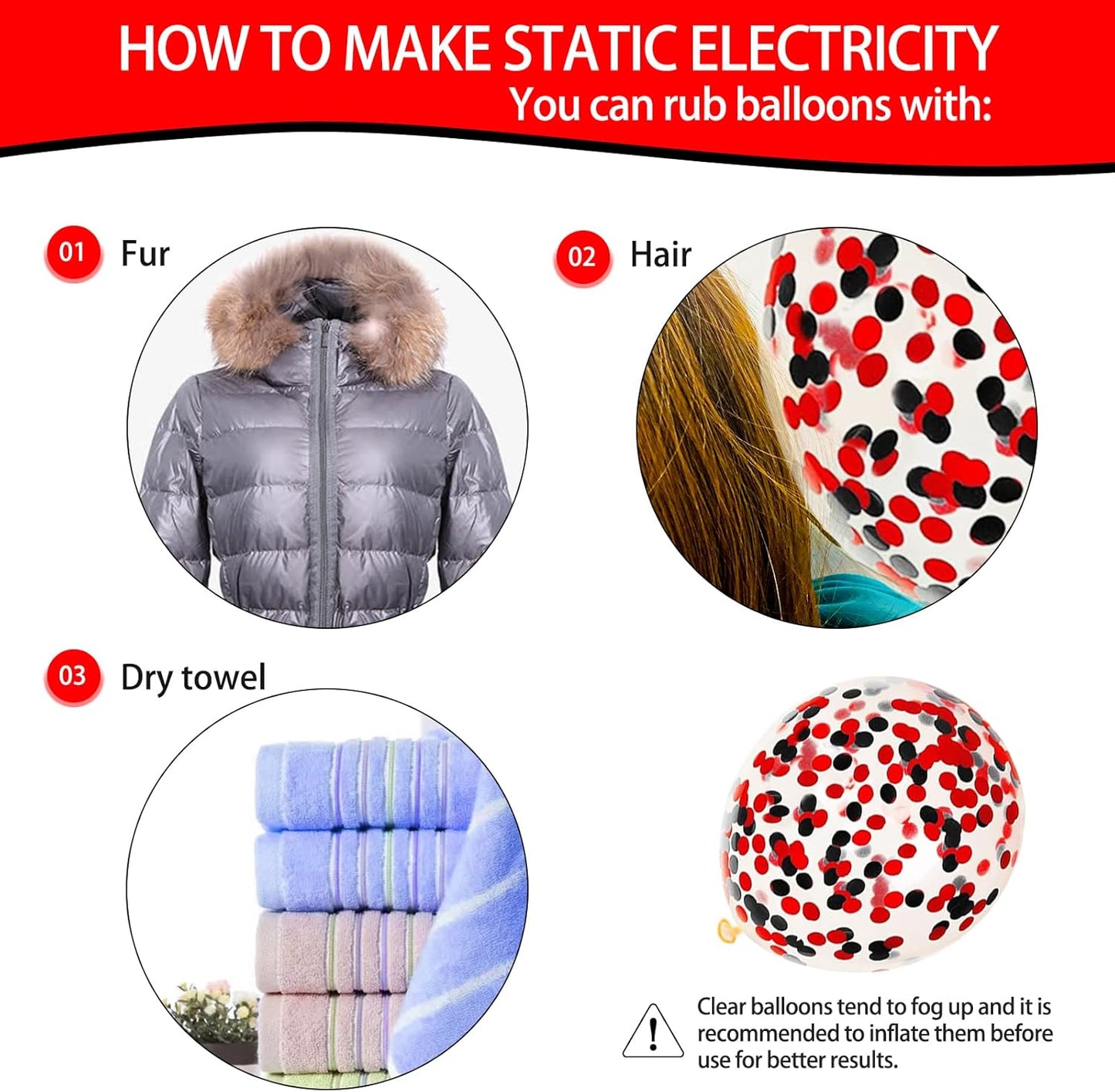 68Pcs Red Black White Latex Balloons 12 Inch with Black Red Confetti Balloons for Birthday, Wedding, Baby Shower, Graduation Poker Card Party.