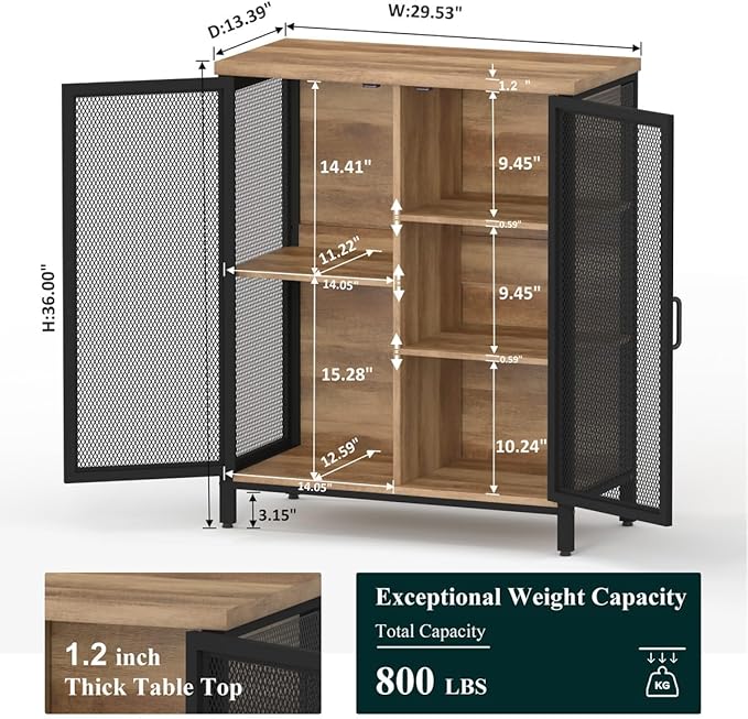 BON AUGURE Coffee Bar Cabinet - Image 3