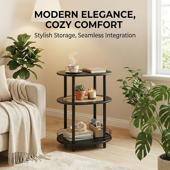 Small Rattan Side/Accent Table - Image 3