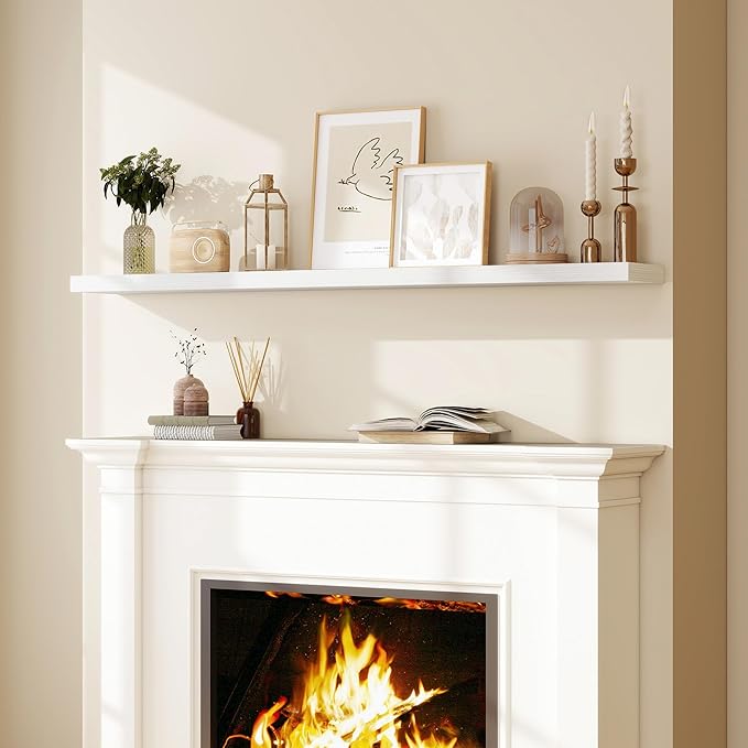 Fun Memories 66 Inch Fireplace Mantel Shelf - Image 2