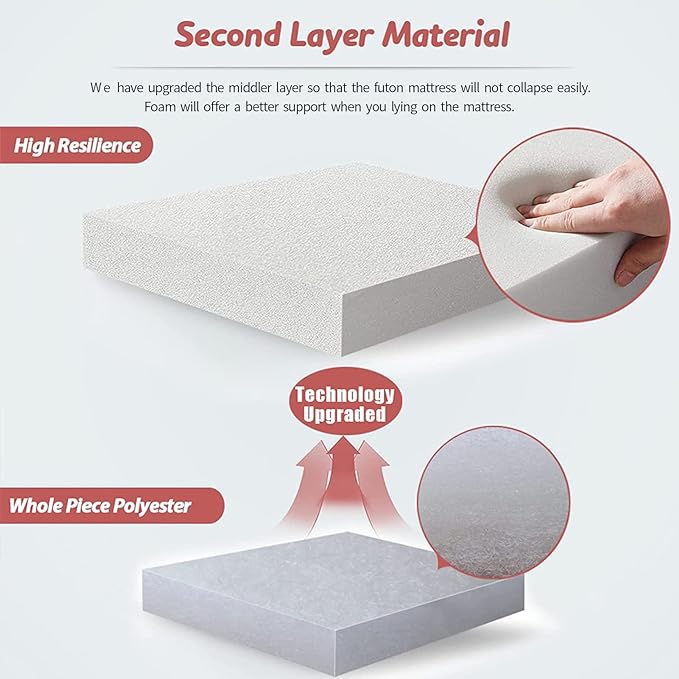 MAXYOYO Bohemian Retro Floor Mattress Vintage Floral Japanese Futon Mattress - Image 5
