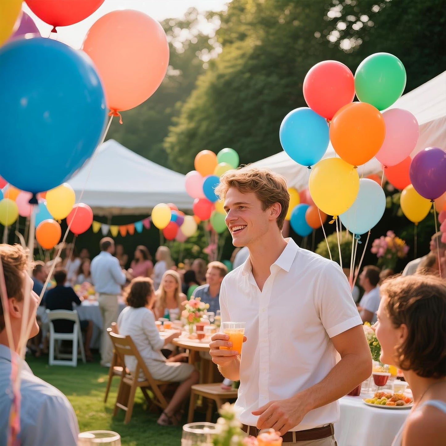 KAWKALSH 120 Balloons Rainbow Set 12 Inches, Assorted Color Latex Balloons Made With Strong Multicolored Latex for Birthday Baby Shower Wedding Party Supplies Arch Garland Decoration