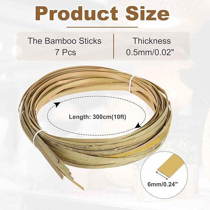 MECCANIXITY 7 Rolls Bamboo Strips - Image 2