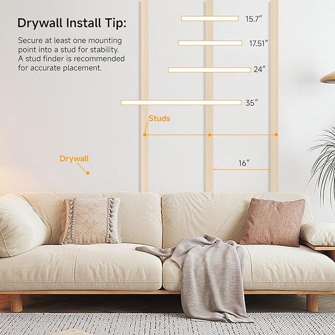 17.5in Floating Shelves for Wall, Wall Mounted Shelves for Decor Storage Set of - Image 5