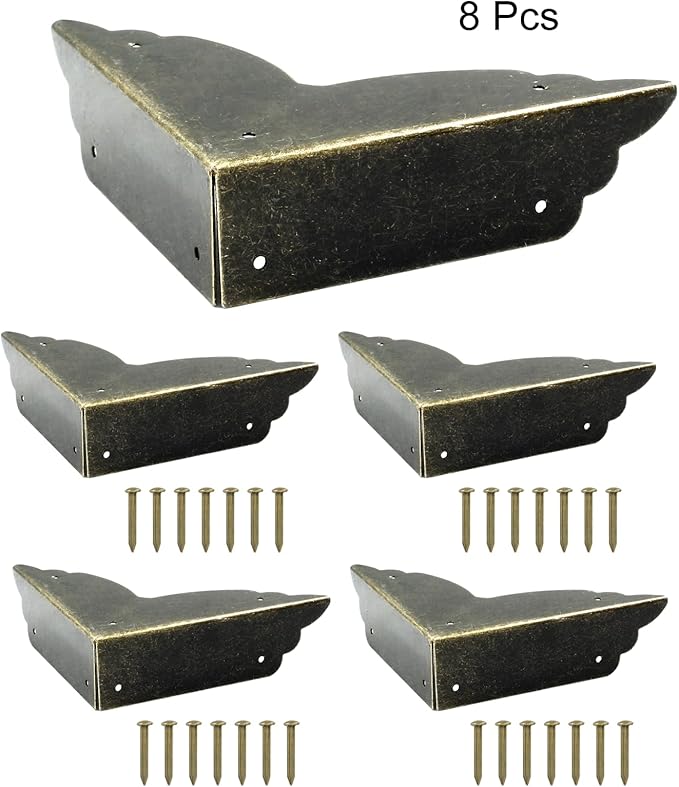 Bivethoi 12 Packs Bronze Box Corner Protectors, Edge Cover Safety Guard - Image 5