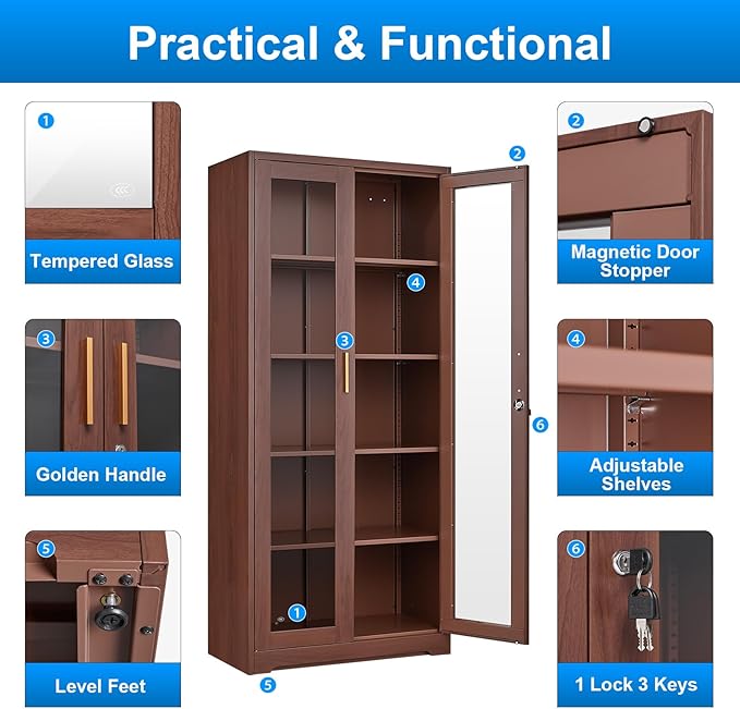 Polup Glass Display Cabinet, Display Case - Image 7