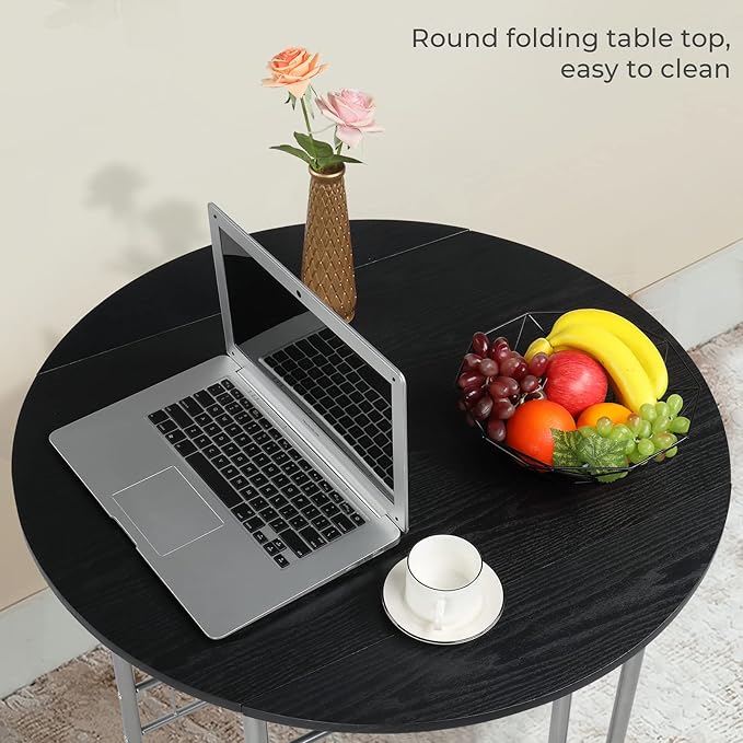 VINGLI 31.5" Drop Leaf Dining Table Set - Image 5